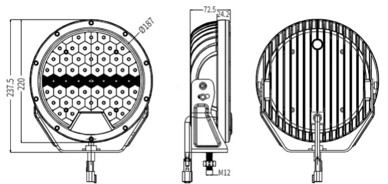 E2149-9” Round Auxiliary Combo Driving Light