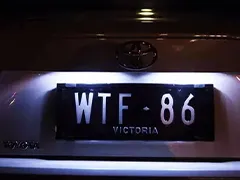 Number Plate Lights