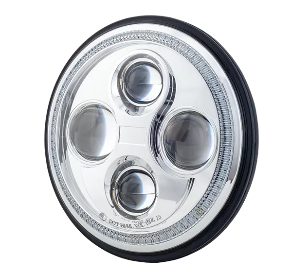 E-HDL-7-RD-RL 7” Inch Round LED Headlight